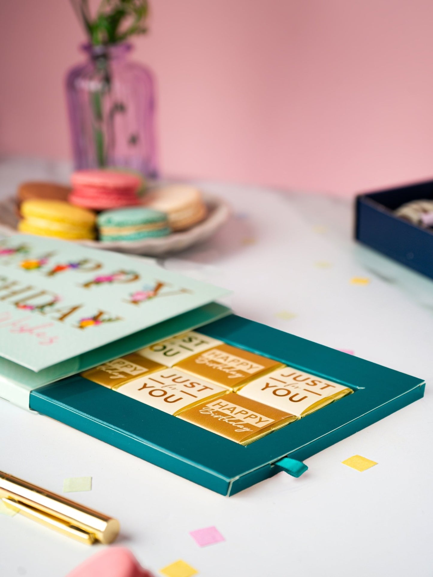 Patisserie Valerie's handmade 3D Pop-Up Chocolate Birthday Flowers Card cake delivery