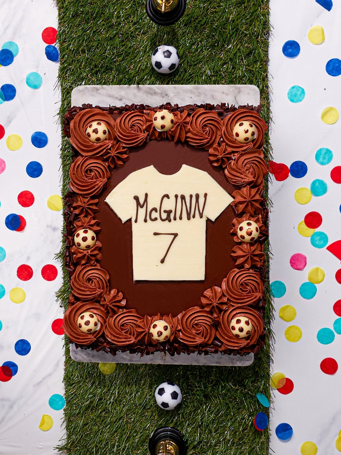 Patisserie Valerie's handmade Chocolate Football Cake cake delivery