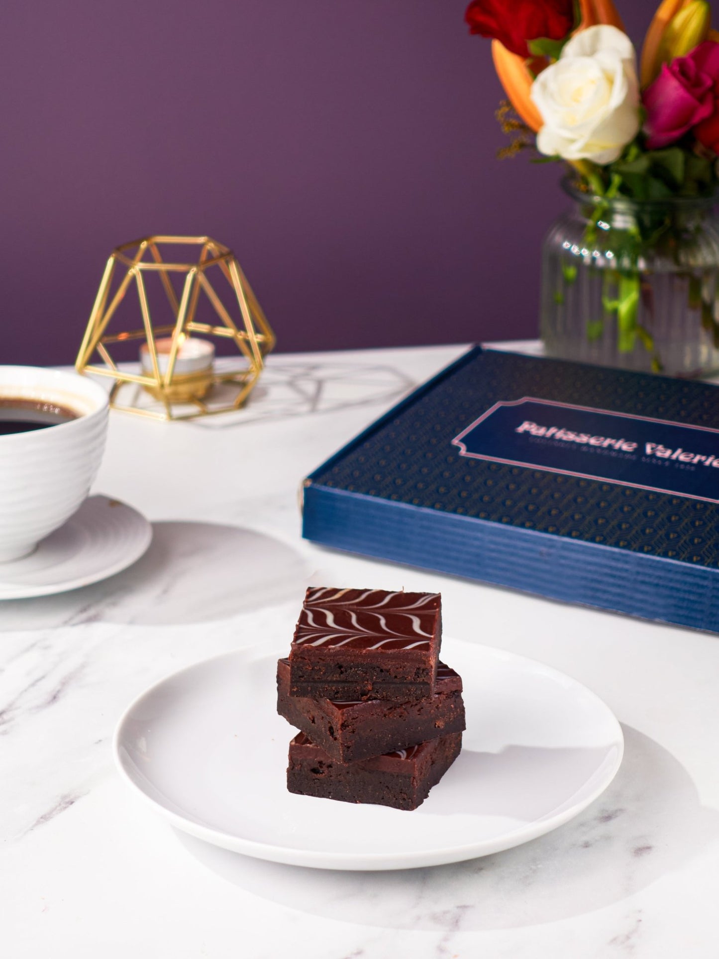 Patisserie Valerie's handmade Chocolate Fudge Brownies cake delivery