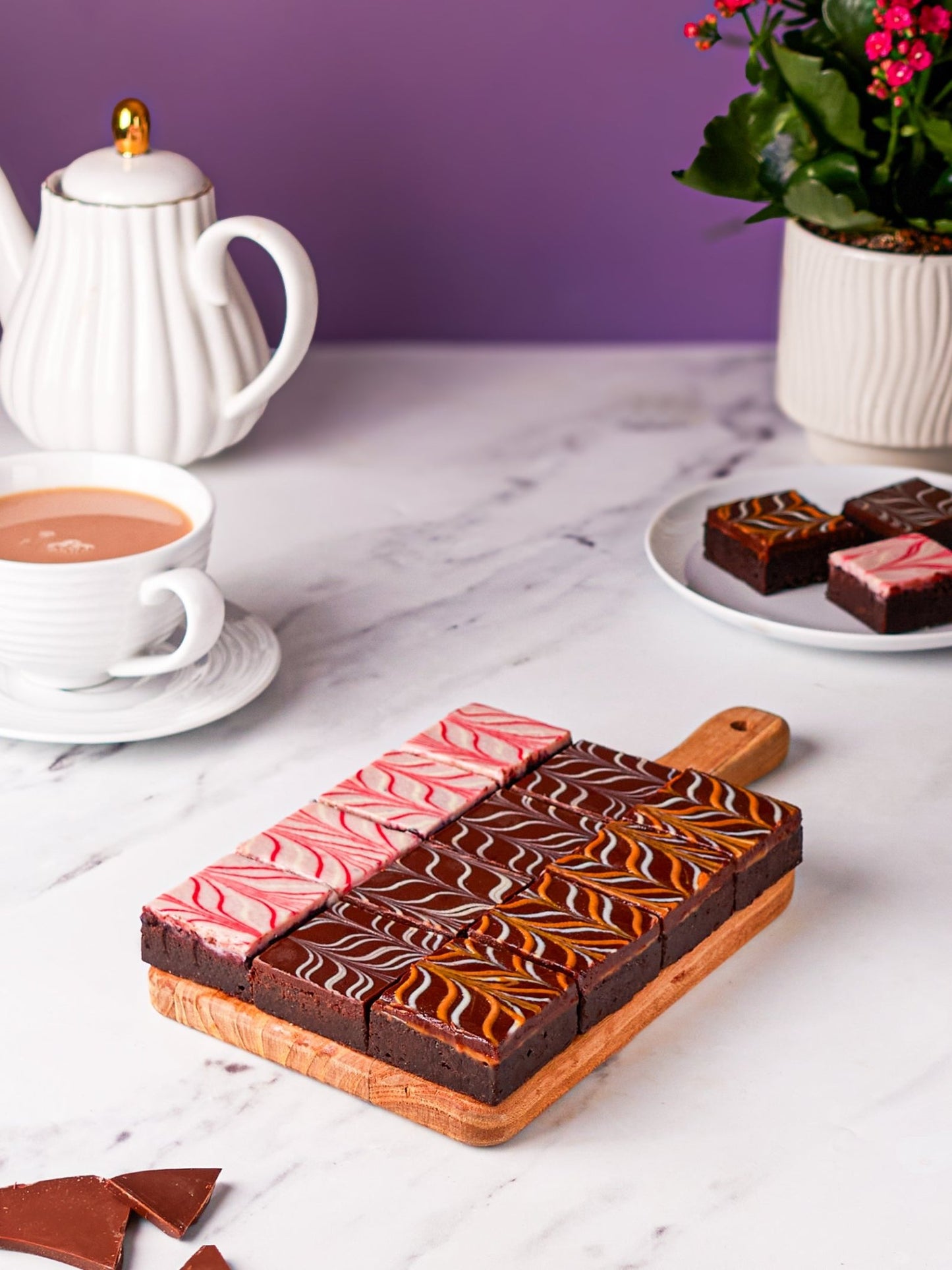 Patisserie Valerie's handmade Chocolate Fudge Brownies cake delivery