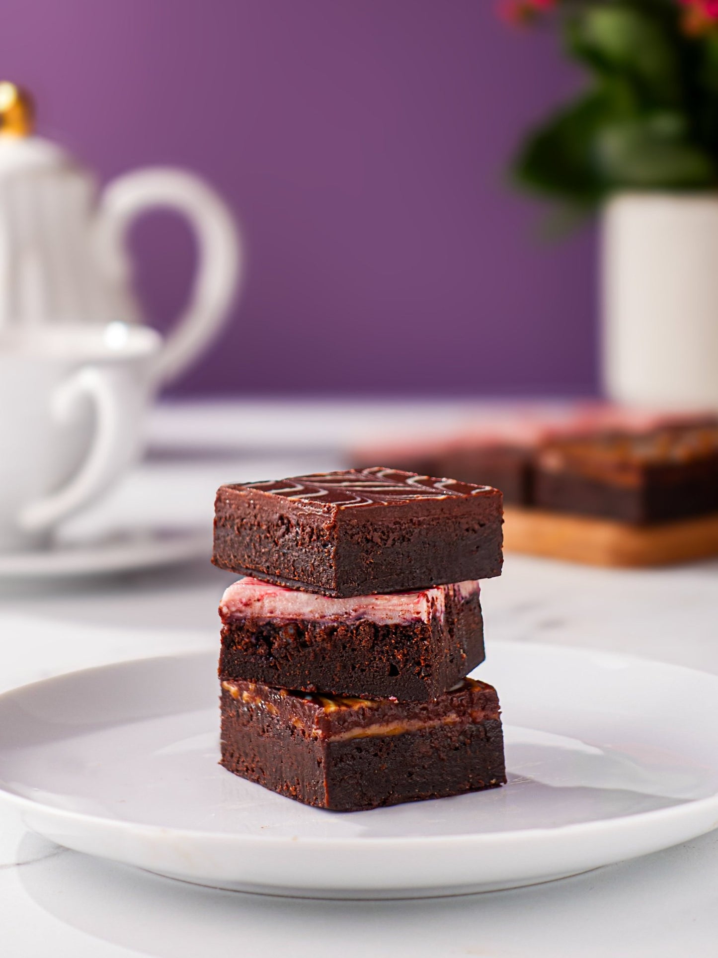 Patisserie Valerie's handmade Chocolate Fudge Brownies cake delivery