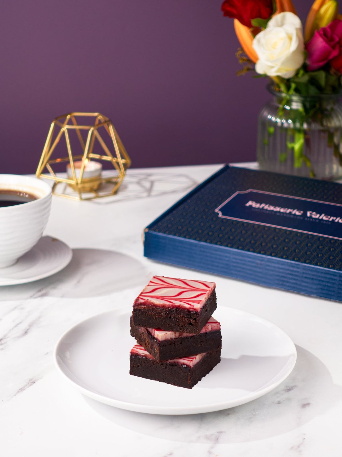 Patisserie Valerie's handmade Chocolate Fudge Brownies cake delivery
