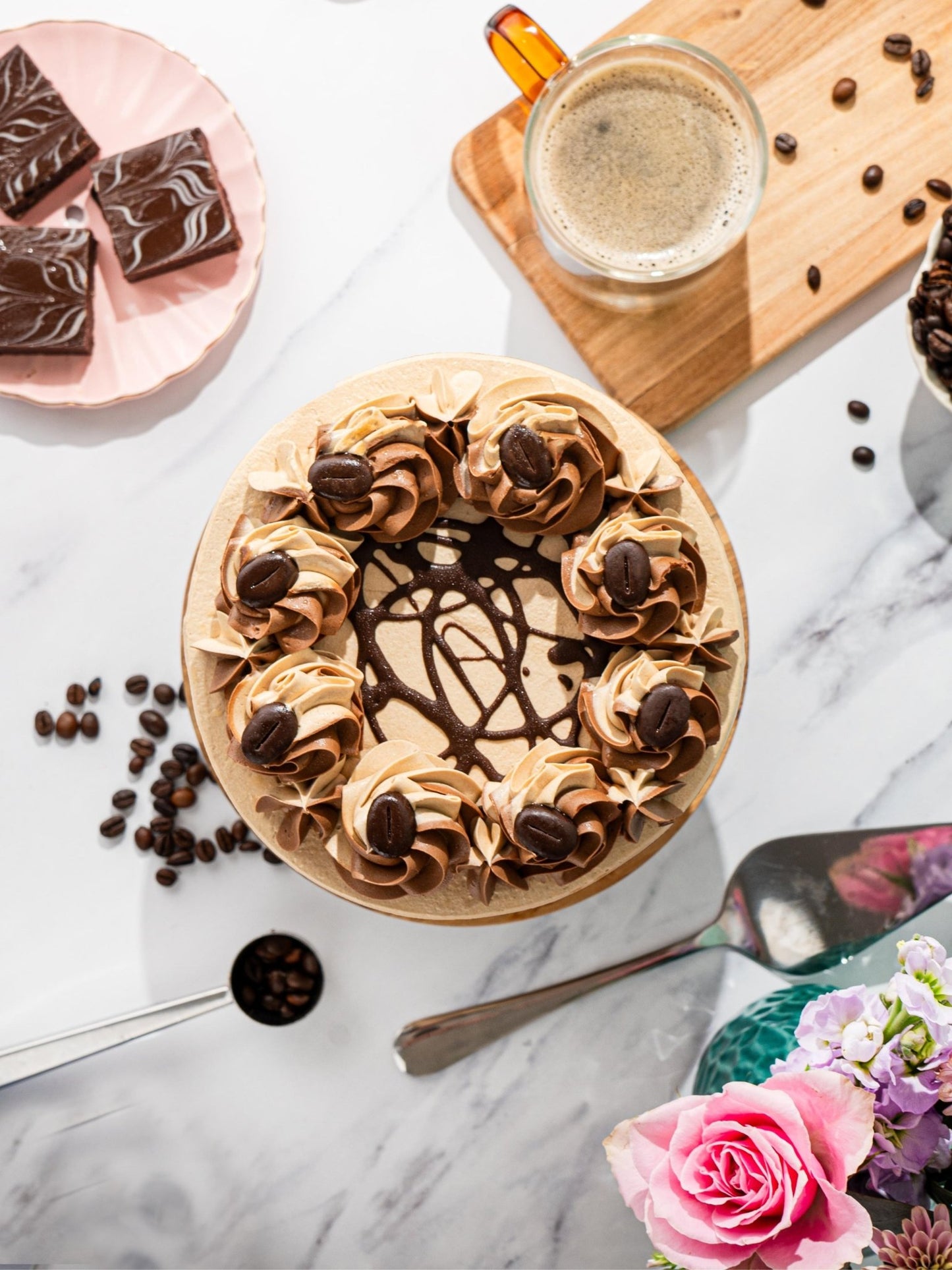 Patisserie Valerie's handmade Coffee Cake cake delivery