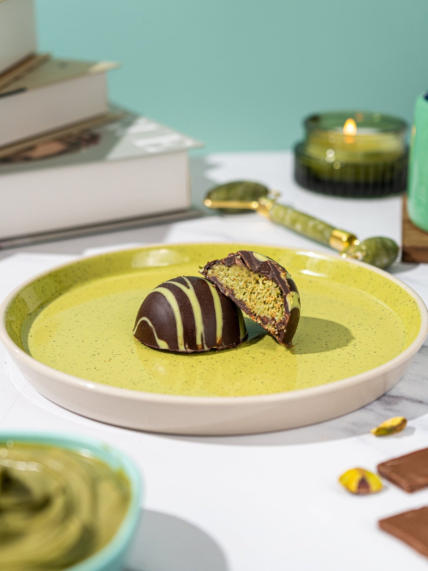 Patisserie Valerie's handmade Dubai Chocolate Bites cake delivery