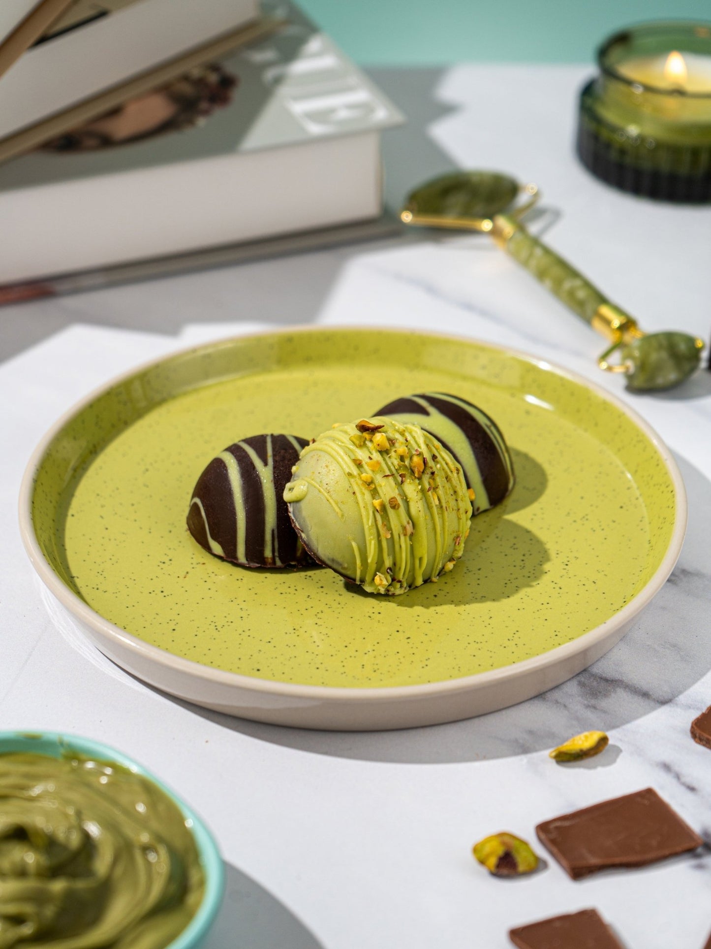 Patisserie Valerie's handmade Dubai Chocolate Bites cake delivery