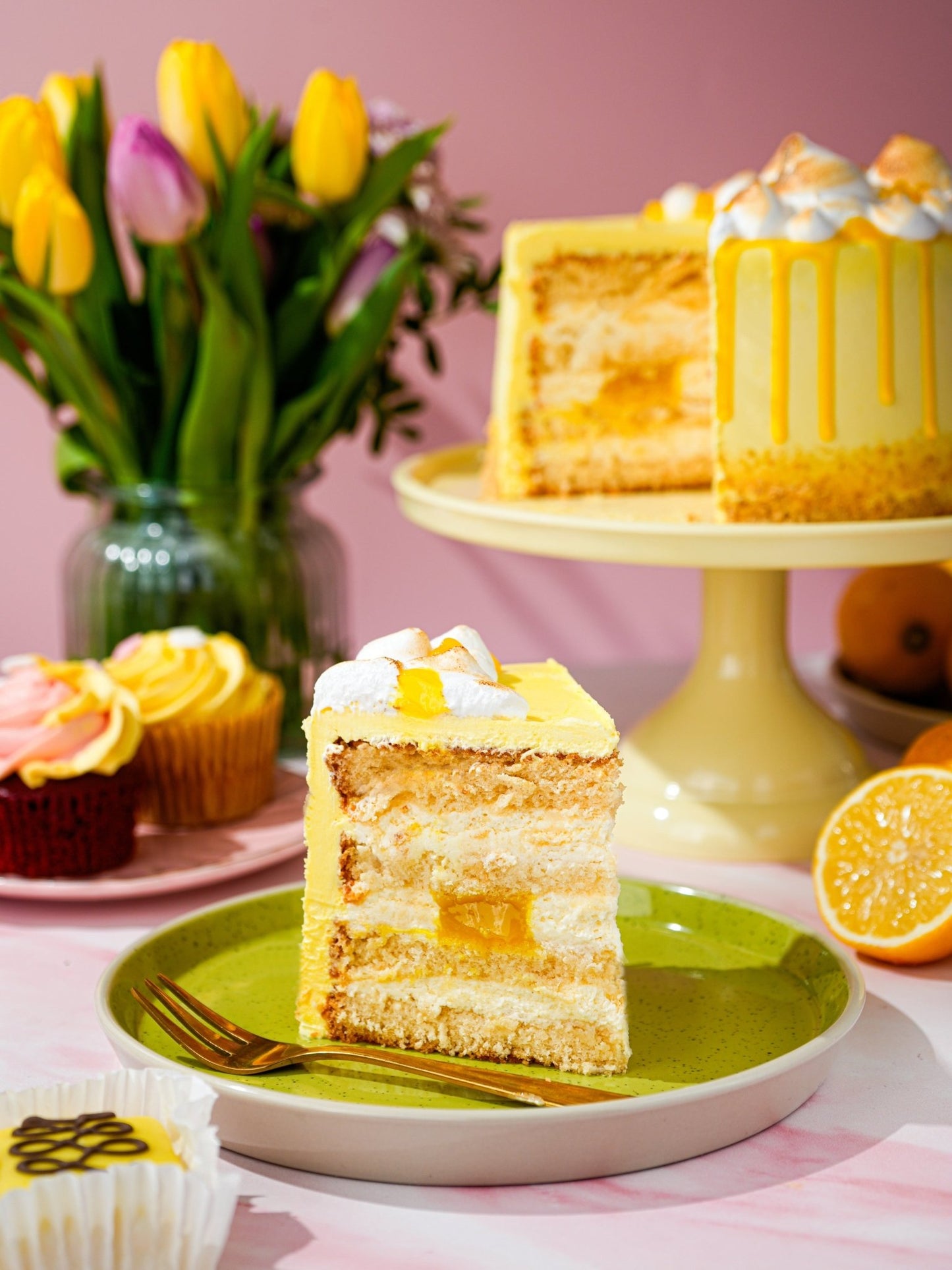 Patisserie Valerie's handmade Lemon Meringue Magic Cake cake delivery