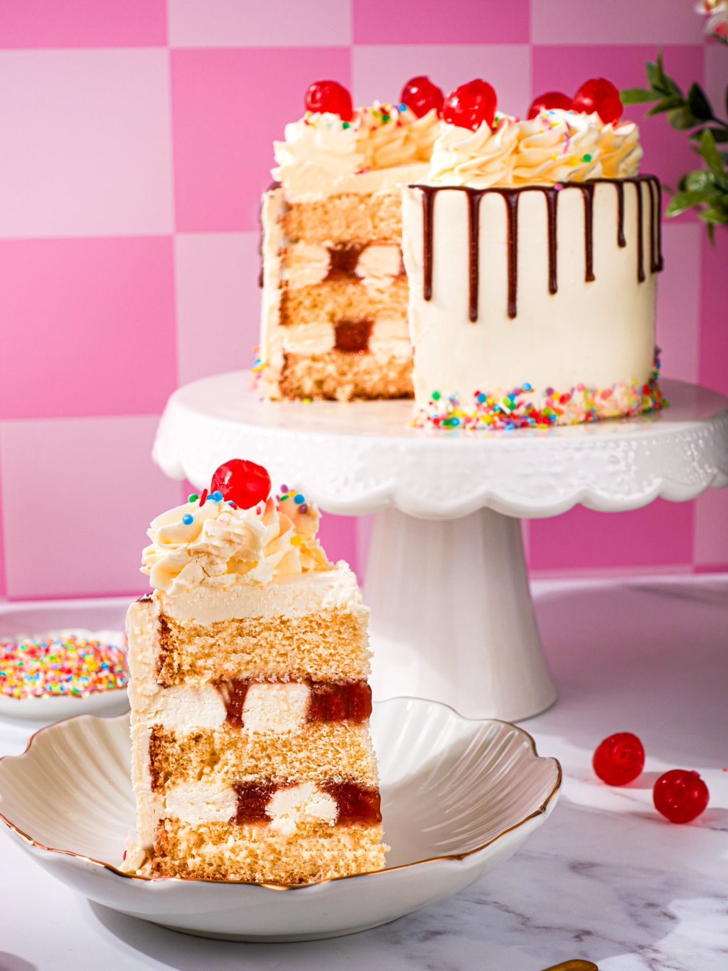Patisserie Valerie's handmade Sweet Treat Sundae Cake cake delivery