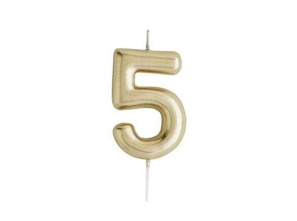 Patisserie Valerie's handmade Metallic Gold Number Candles cake delivery