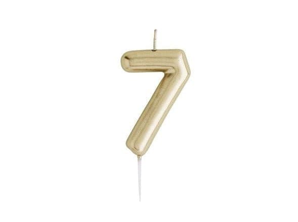 Patisserie Valerie's handmade Metallic Gold Number Candles cake delivery