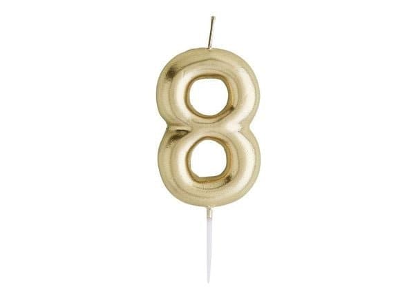 Patisserie Valerie's handmade Metallic Gold Number Candles cake delivery