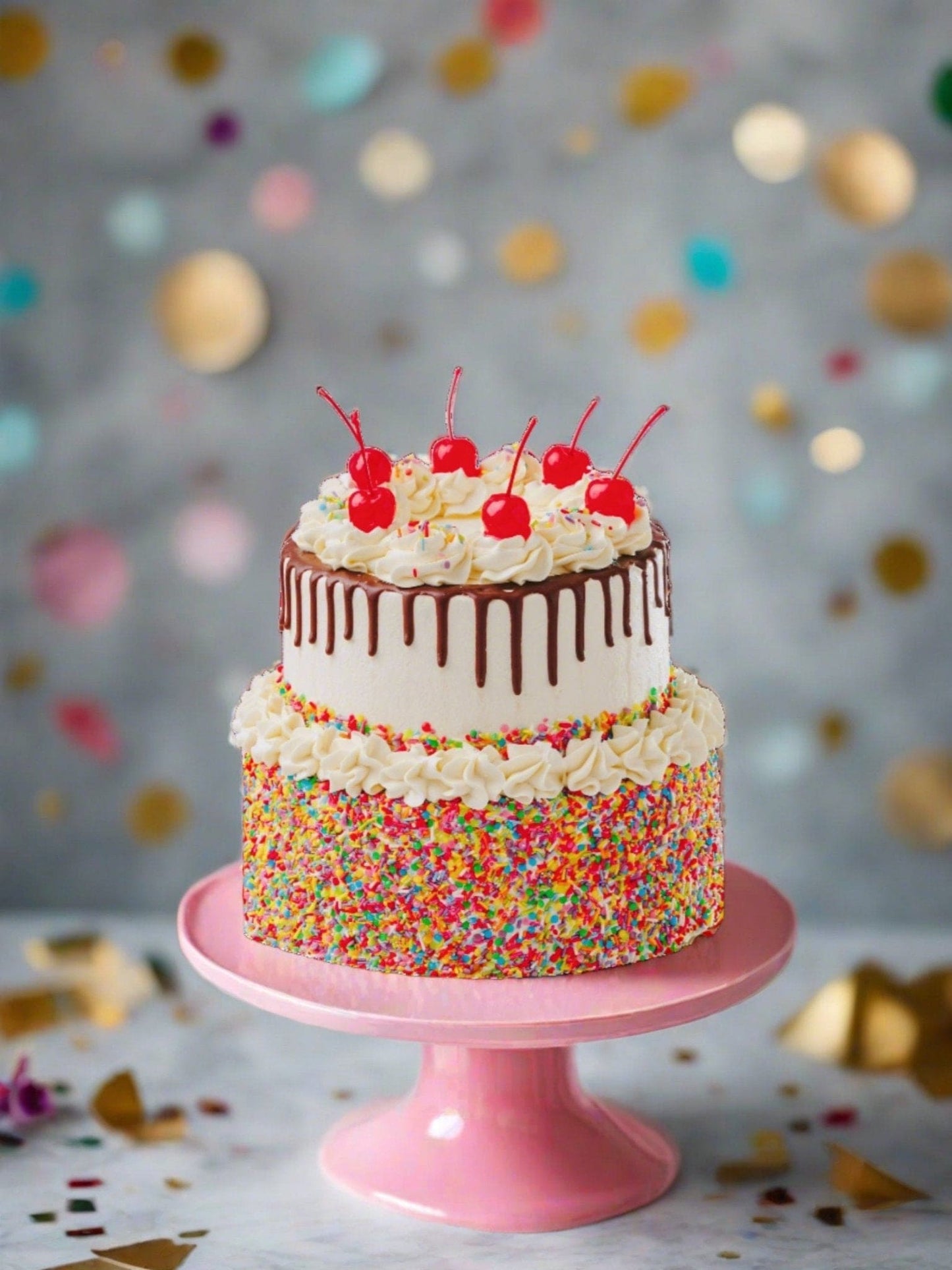 Patisserie Valerie's handmade 21st Birthday Cake Bundle - Ice Cream Sundae Cake cake delivery 