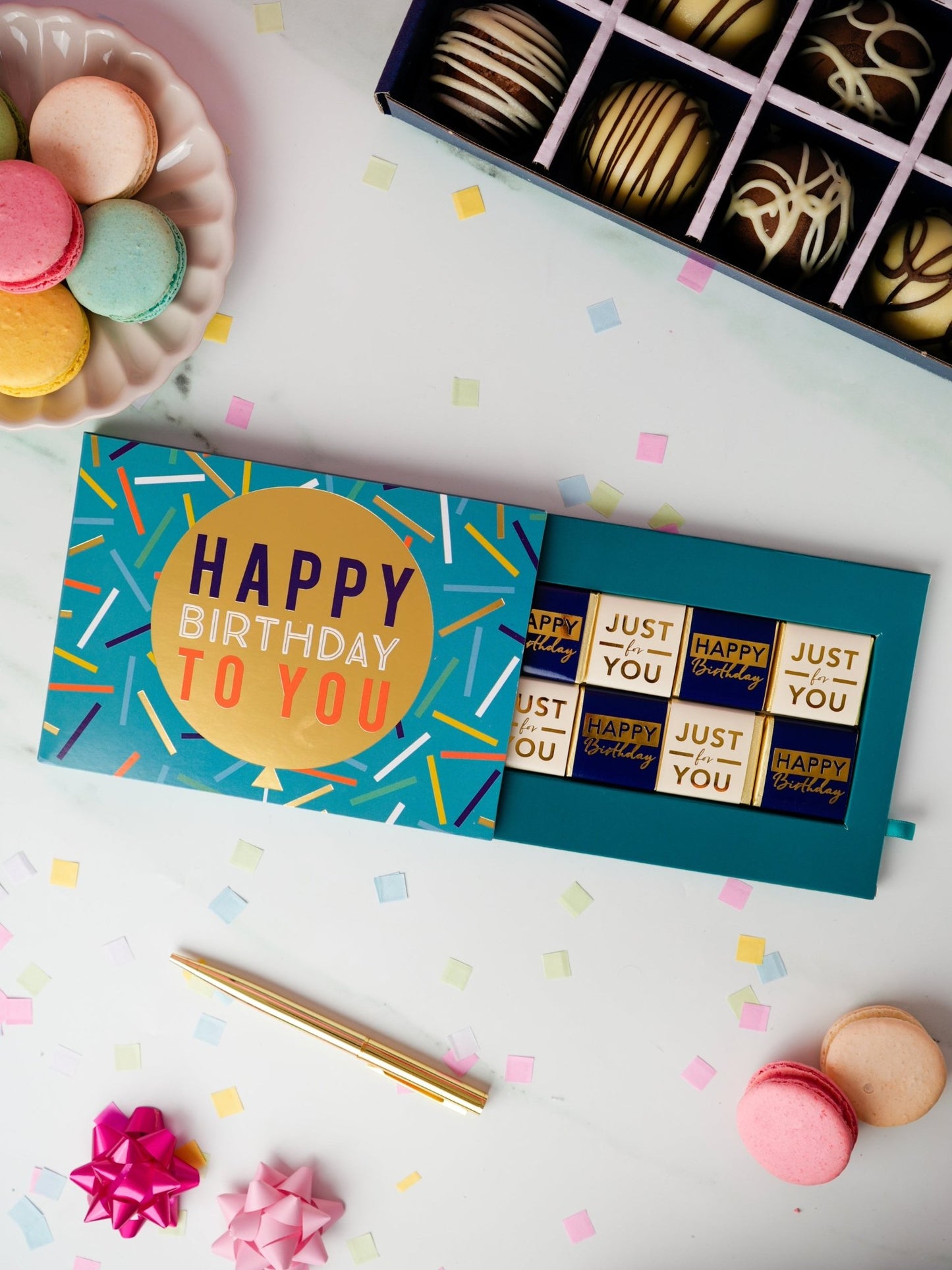 Patisserie Valerie's handmade 3D Pop-Up Chocolate Happy Birthday Card cake delivery 