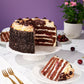 Patisserie Valerie's handmade 70th Birthday Cake Bundle - Black Forest Gateau cake delivery 