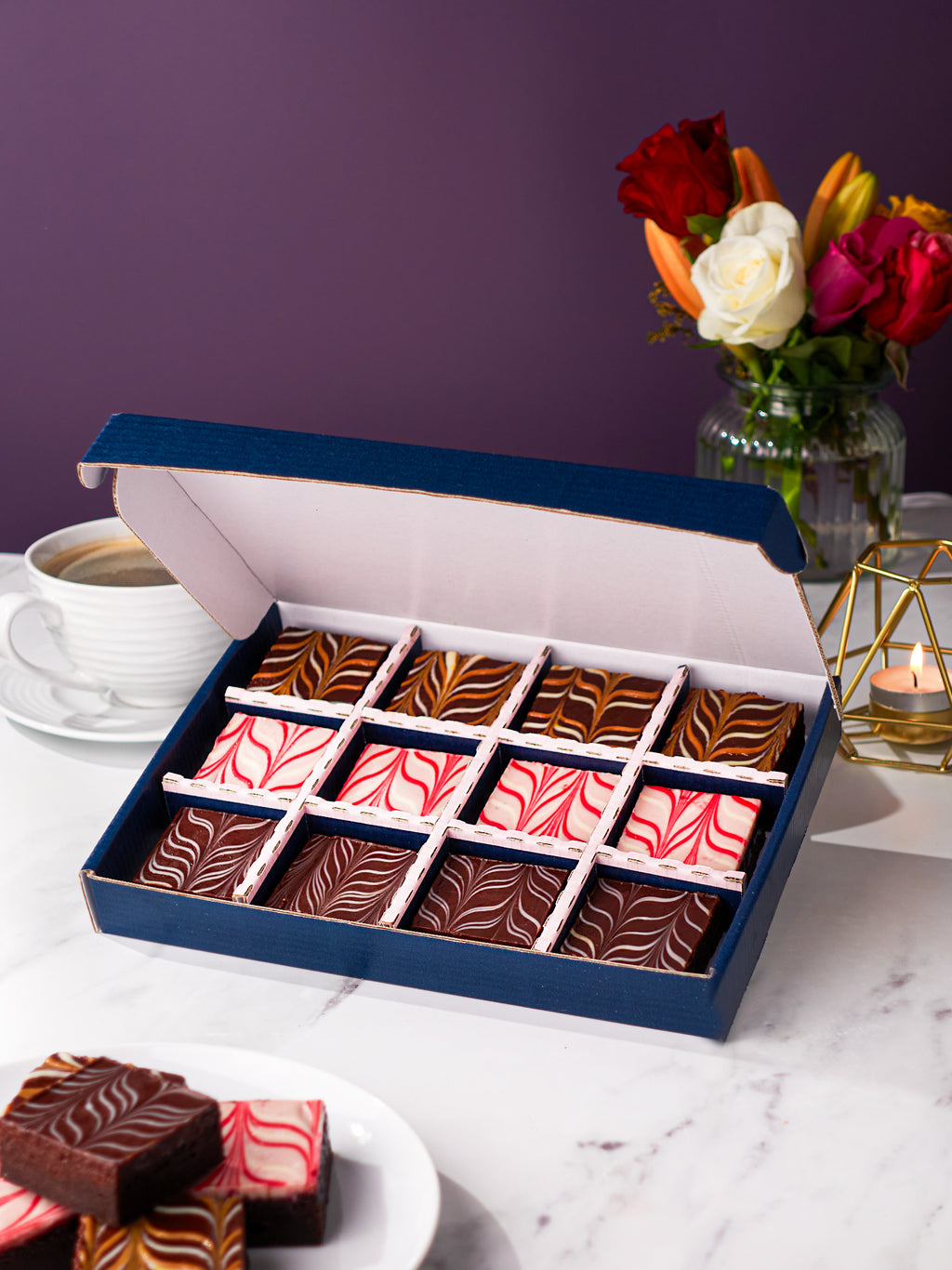 New Baby Chocolate Fudge Brownies Gift Box