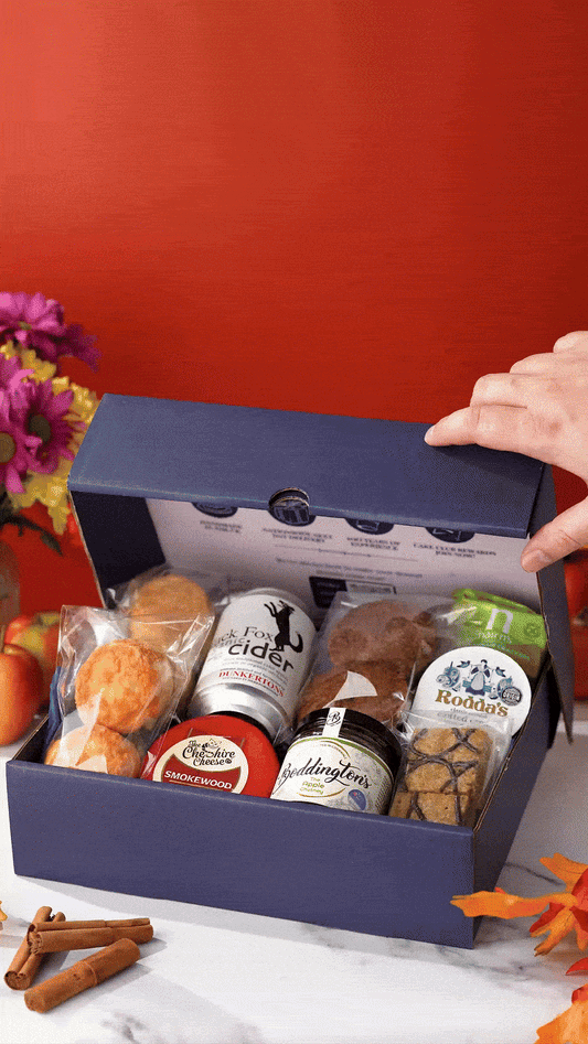 Apple Orchard Gift Hamper with Craft Cider, Cheese & Chutney