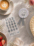 Silver Customisable Birthday Badge