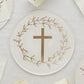 Gold Cross Acrylic Cake Topper