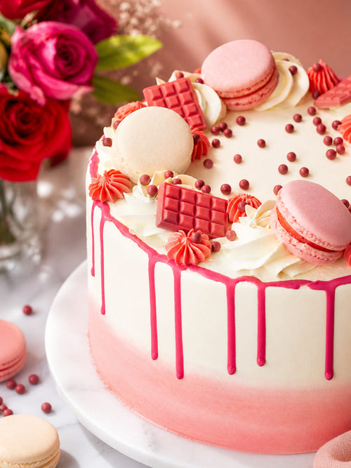 Blush Pink Celebration Drip Cake