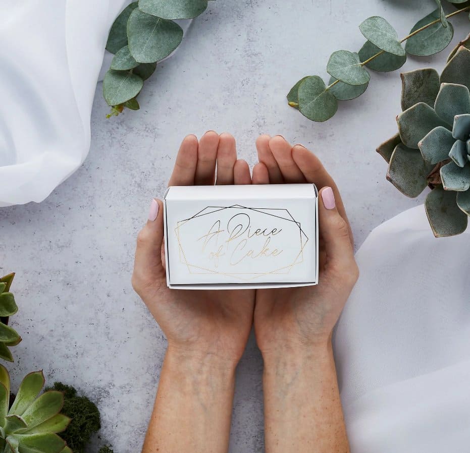 Patisserie Valerie's handmade A Piece Of Cake Mini Cake Boxes Pack of 10 cake delivery 