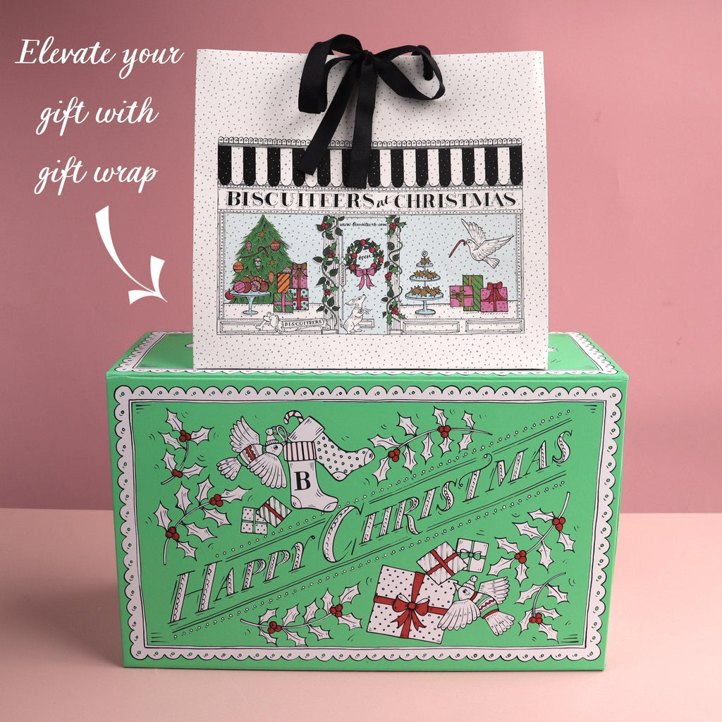 Biscuiteers Christmas Cats Letterbox Biscuits