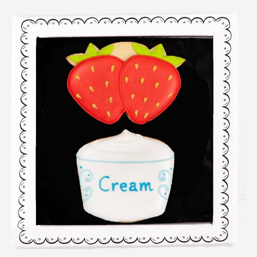 Bicuiteers Strawberries And Cream Letterbox Biscuits