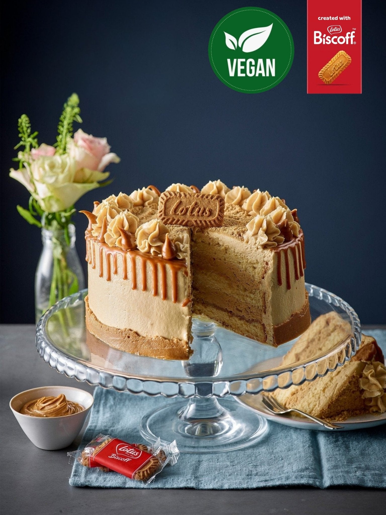 Patisserie Valerie's handmade Biscoff Cake cake delivery 