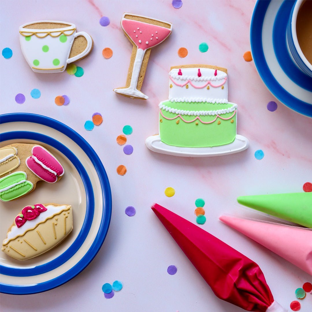 Biscuiteers Afternoon Tea Birthday Luxe Tin - Patisserie Valerie