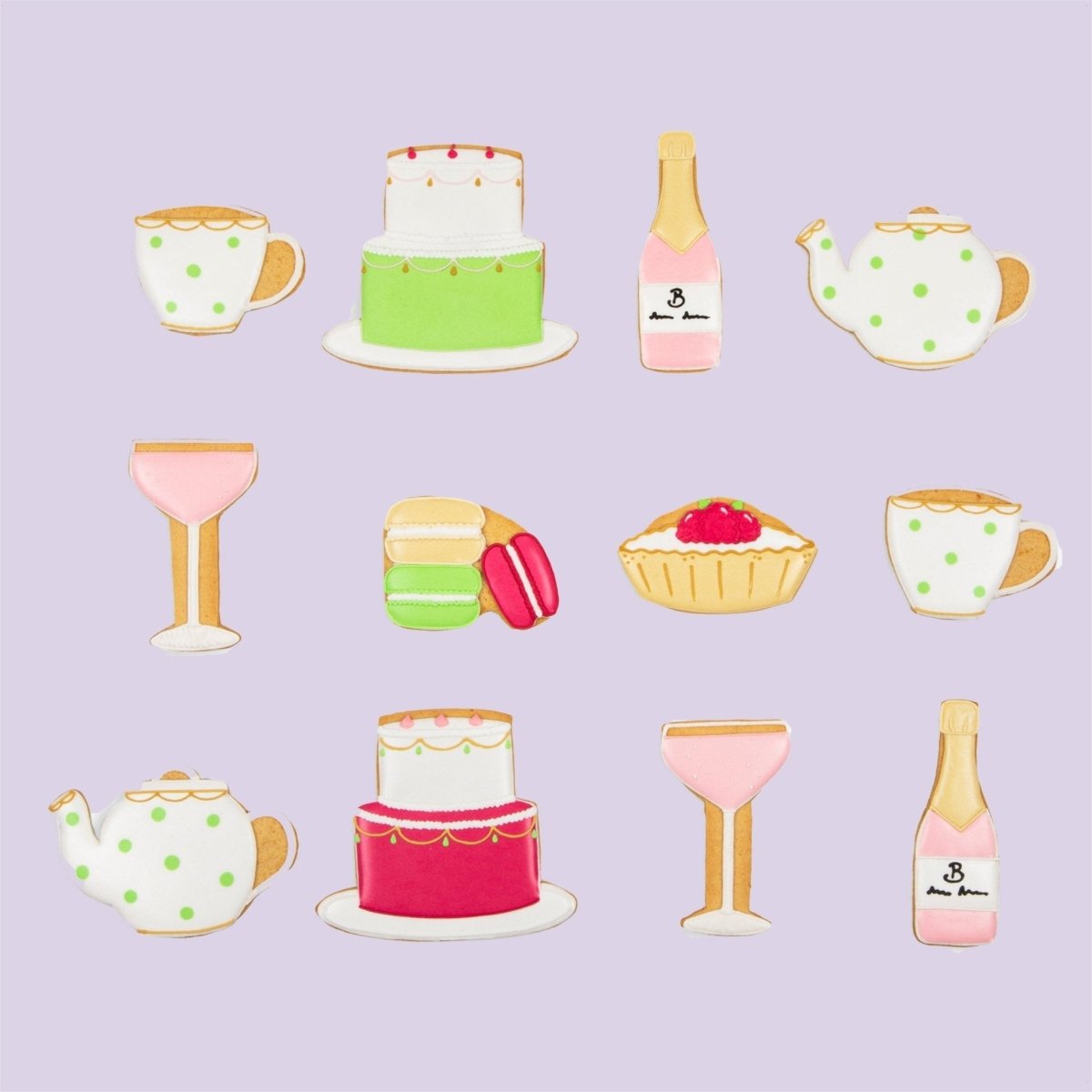 Biscuiteers Afternoon Tea Birthday Luxe Tin - Patisserie Valerie