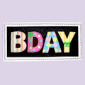 Biscuiteers BDAY Card Letterbox Biscuits - Patisserie Valerie