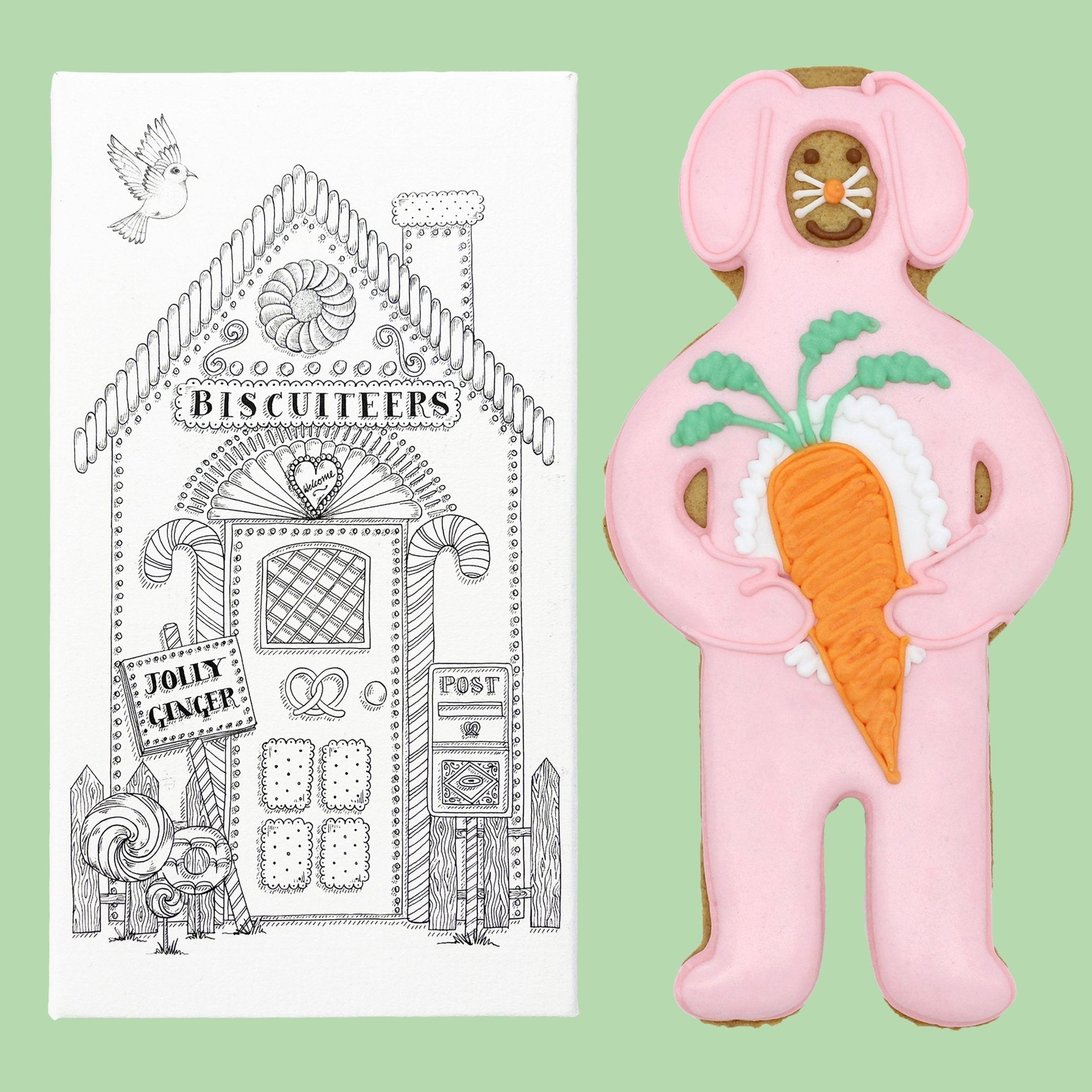 Biscuiteers Easter Bunny Jolly Ginger - Patisserie Valerie