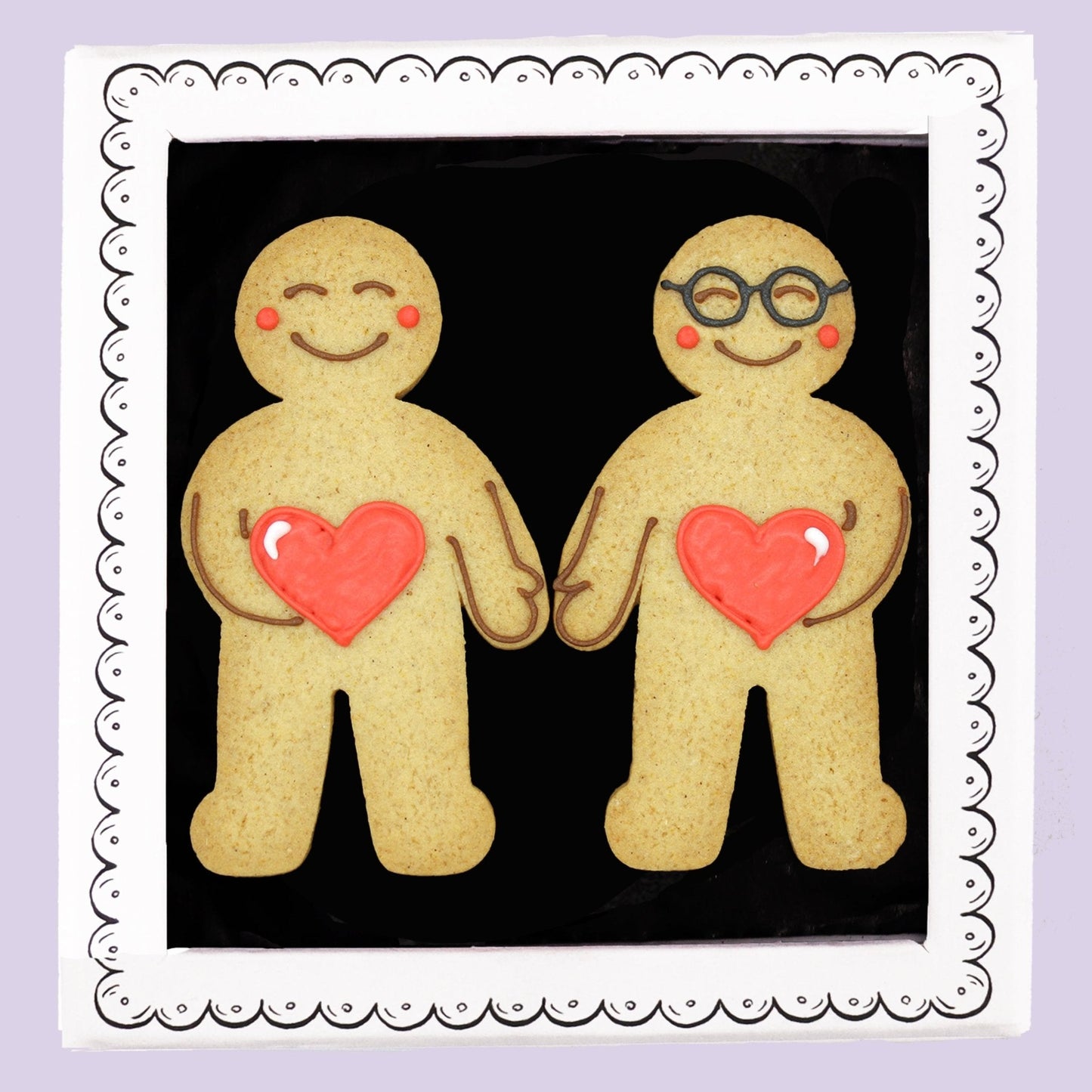 Biscuiteers Gingers In Love Letterbox Biscuits - Patisserie Valerie