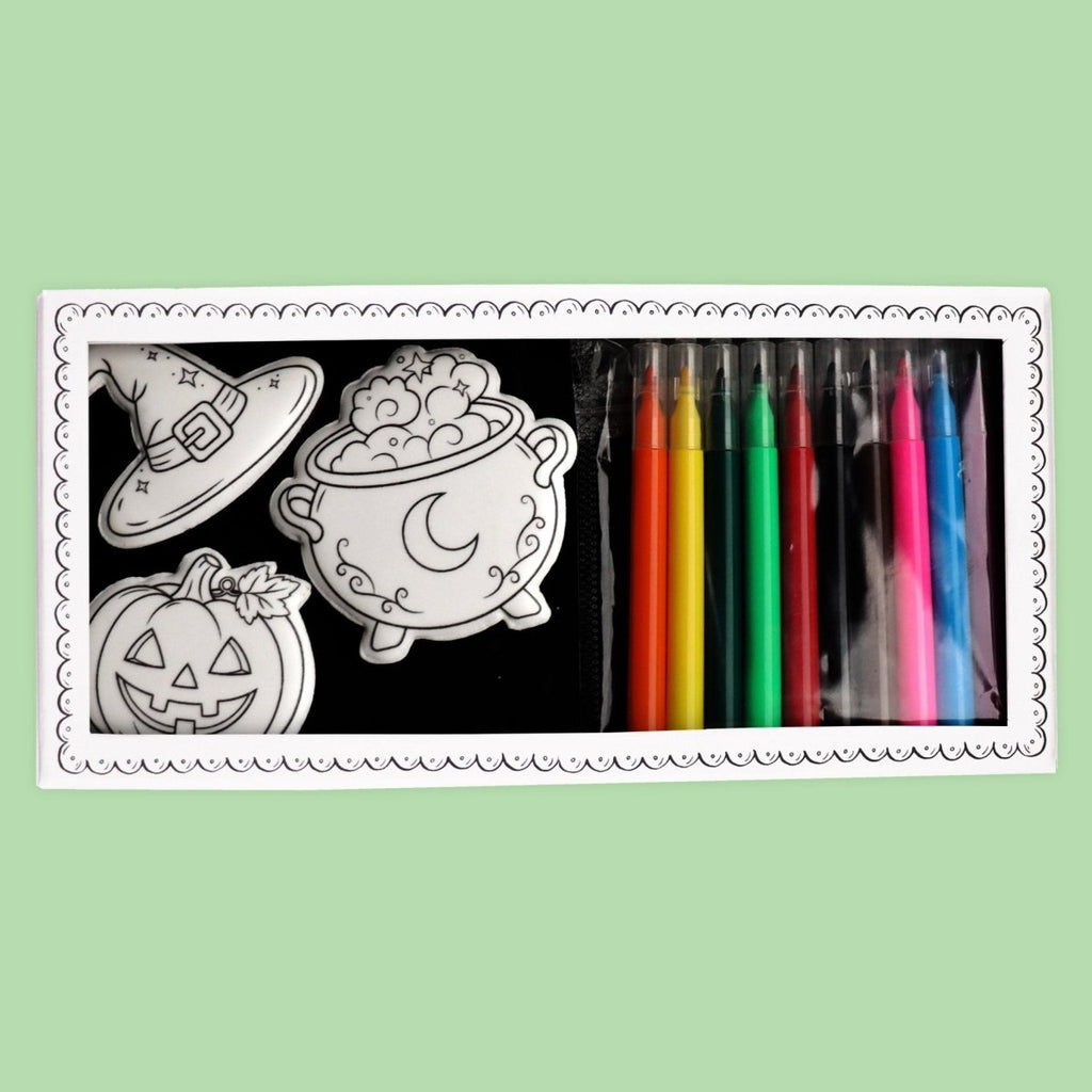 Biscuiteers Halloween DIY Colour in Letterbox Biscuits - Patisserie Valerie