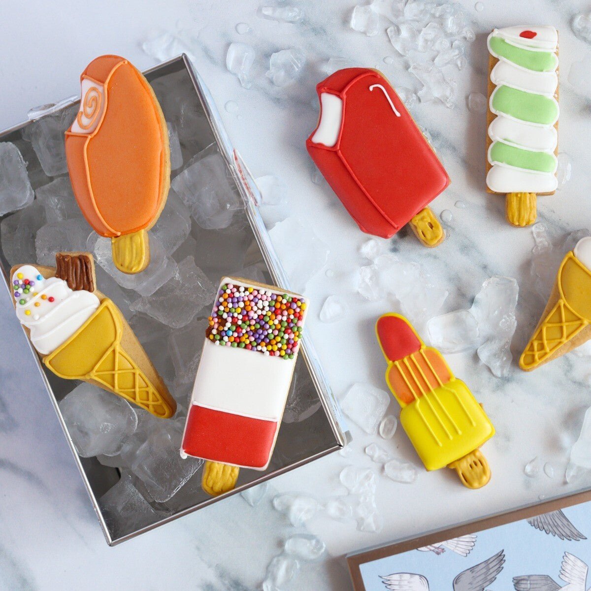 Biscuiteers Ice Lollies Biscuit Tin - Patisserie Valerie