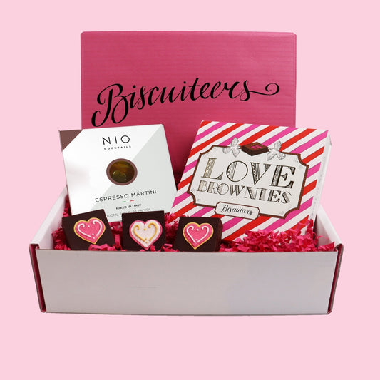Biscuiteers Love Brownies & Espresso Gift Box