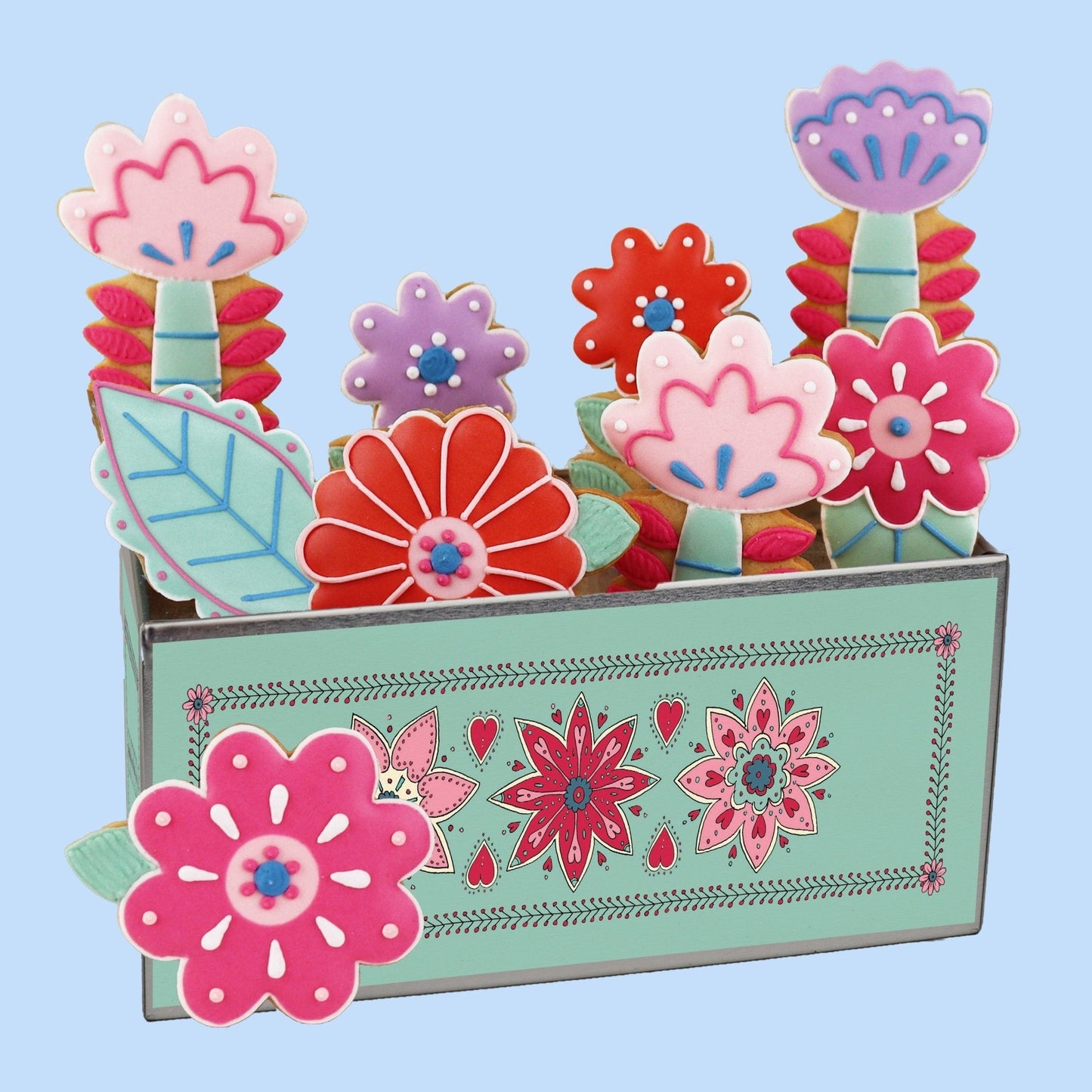 Biscuiteers Mother's Day Flowers Biscuit Tin - Patisserie Valerie