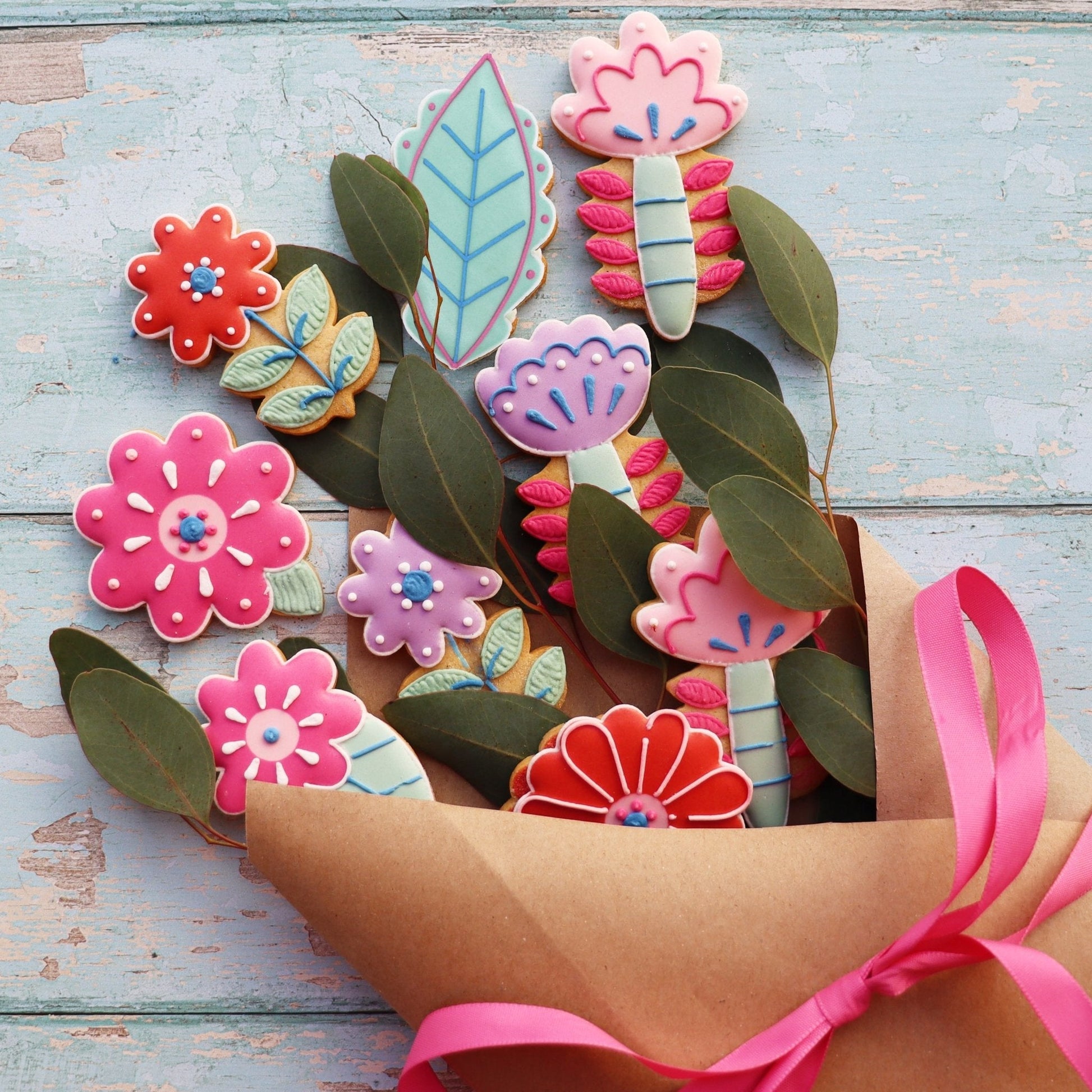 Biscuiteers Mother's Day Flowers Biscuit Tin - Patisserie Valerie