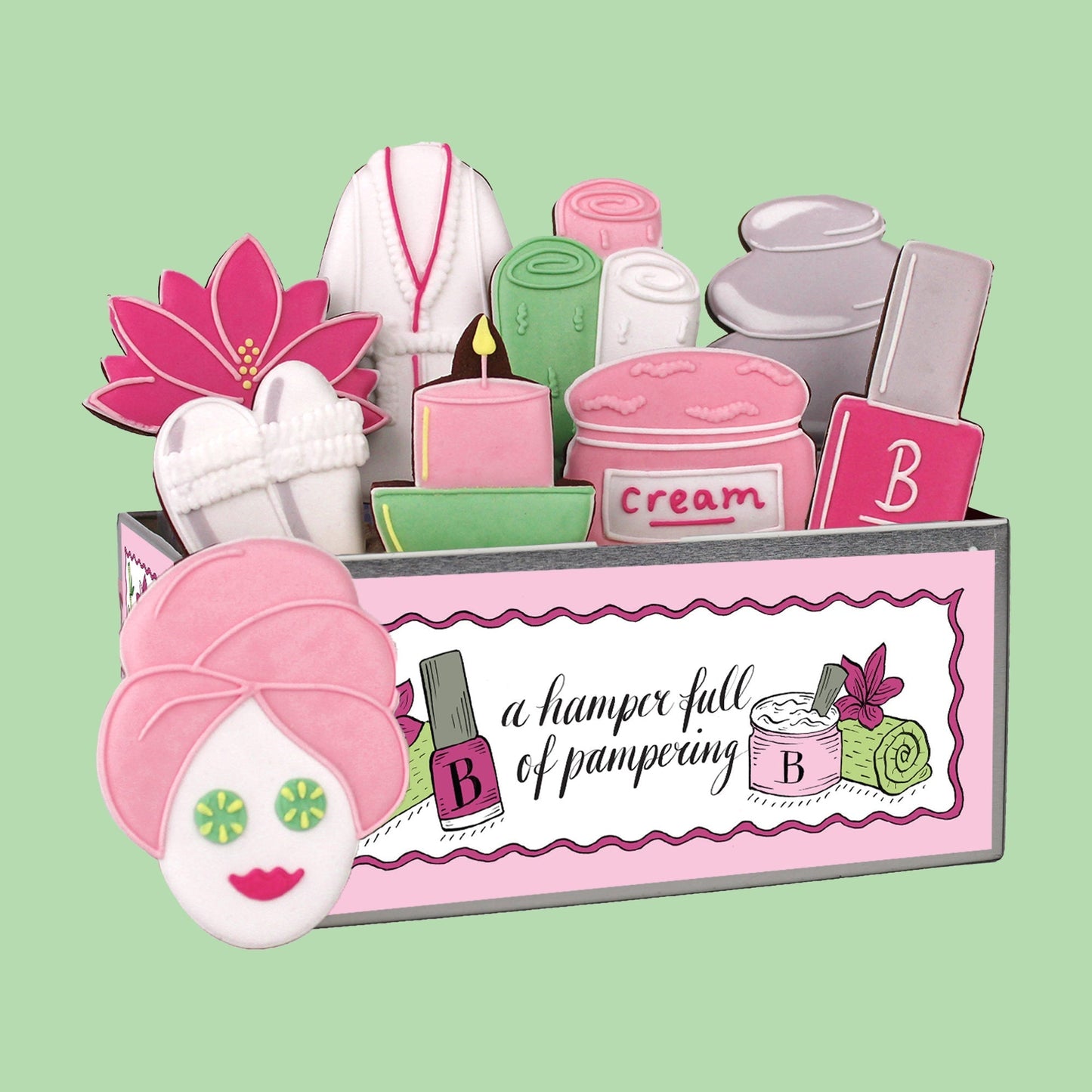Biscuiteers Pamper Hamper Biscuit Tin - Patisserie Valerie