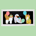 Biscuiteers Purrfect Party Cats Letterbox Biscuits - Patisserie Valerie