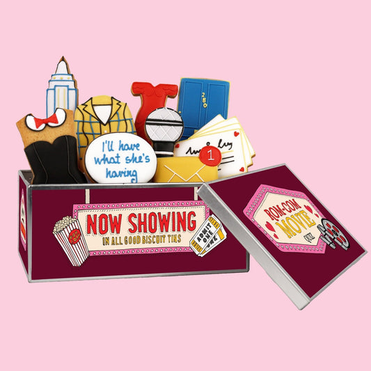 Biscuiteers Rom Com Biscuit Tin