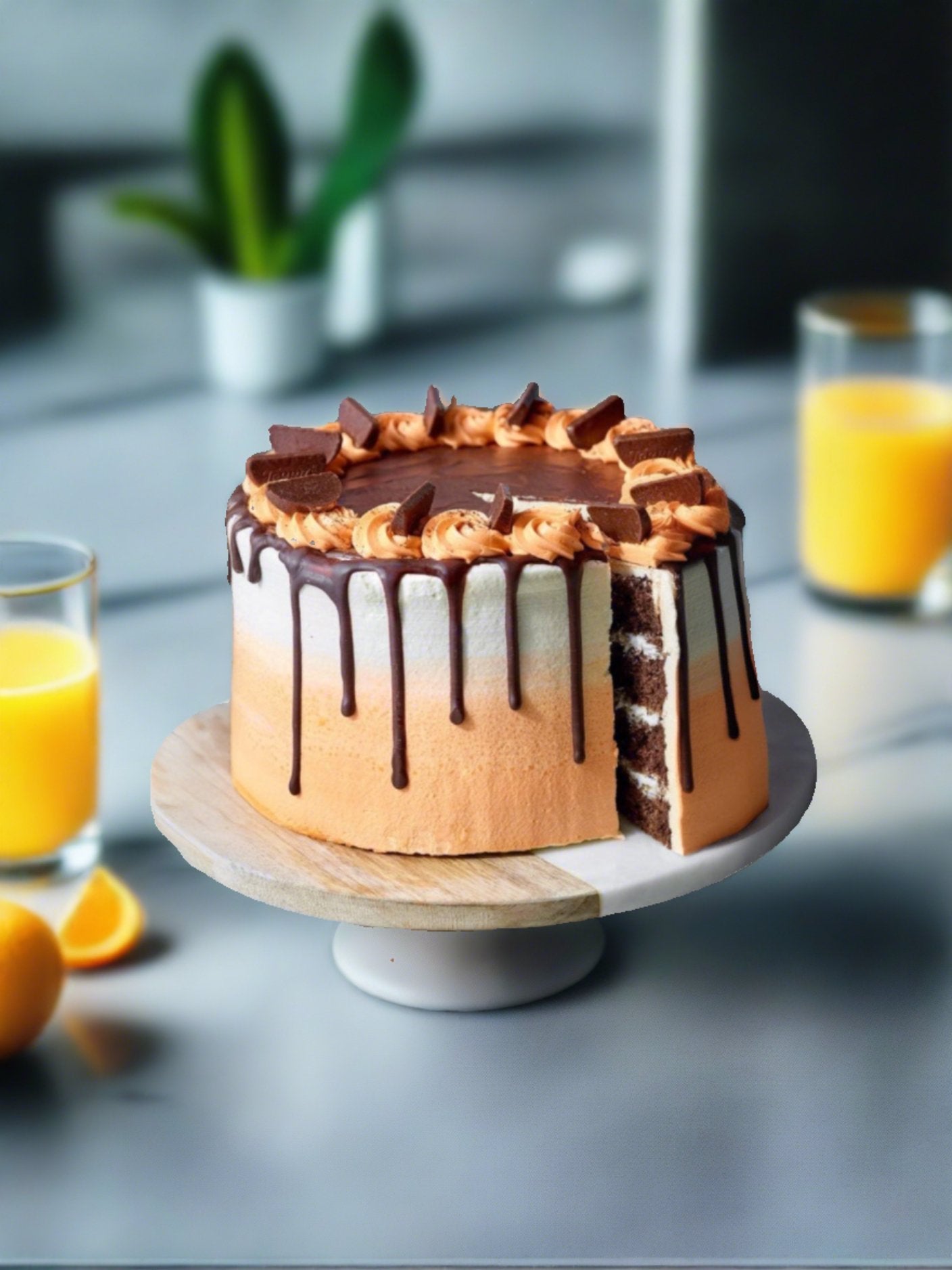 Patisserie Valerie's handmade Chocolate Orange Cake cake delivery 