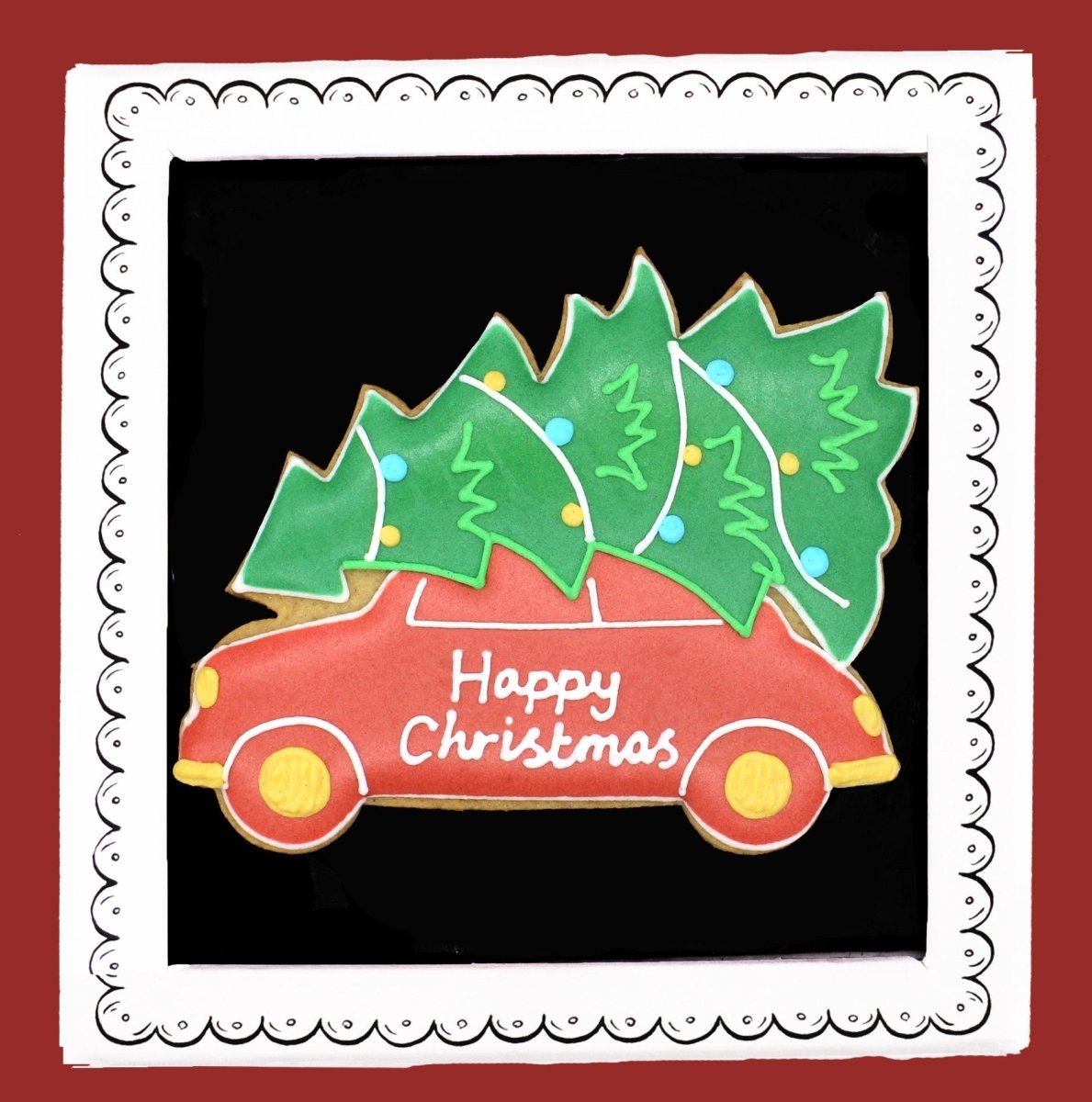 Driving Home for Christmas Letterbox Biscuit - Patisserie Valerie