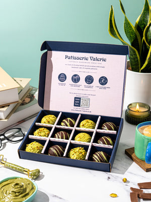 Patisserie Valerie's handmade Happy Birthday Dubai-Style Chocolate Bites Gift Box cake delivery 