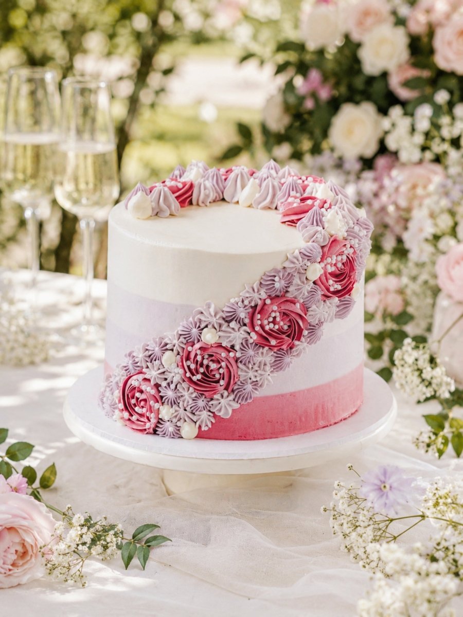 Floral Waterfall Cake - Patisserie Valerie