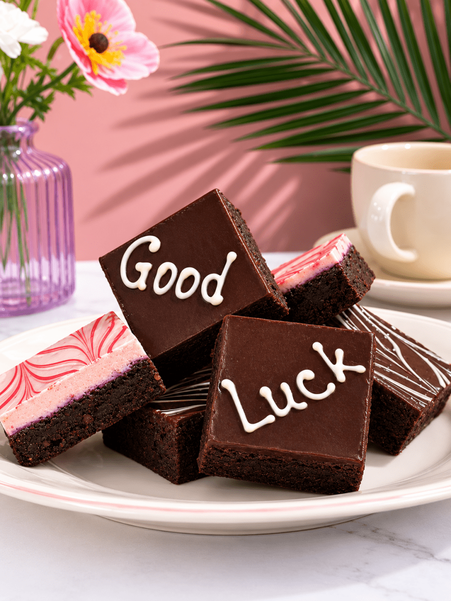Good Luck Chocolate Brownies - Patisserie Valerie