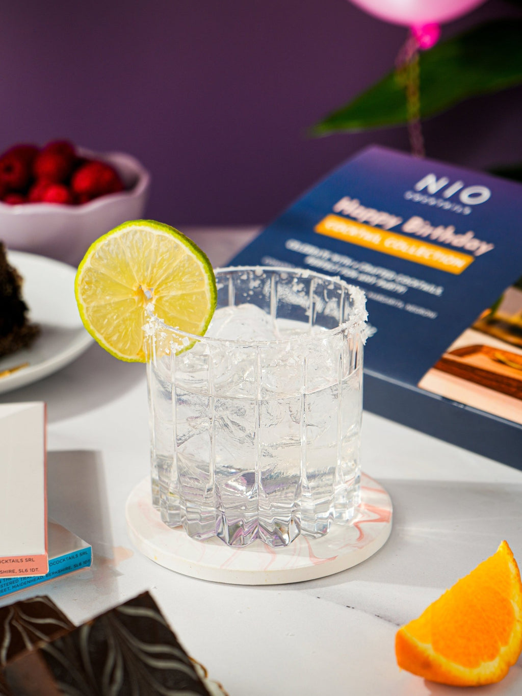 Patisserie Valerie's handmade Happy Birthday Cocktail Gift Box cake delivery 