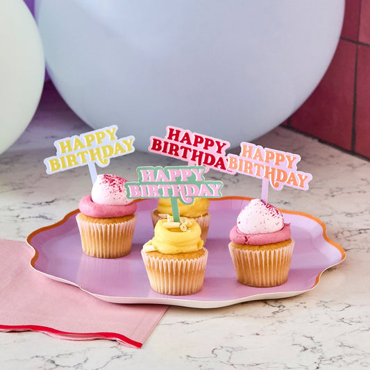 Happy Birthday Cupcake Toppers