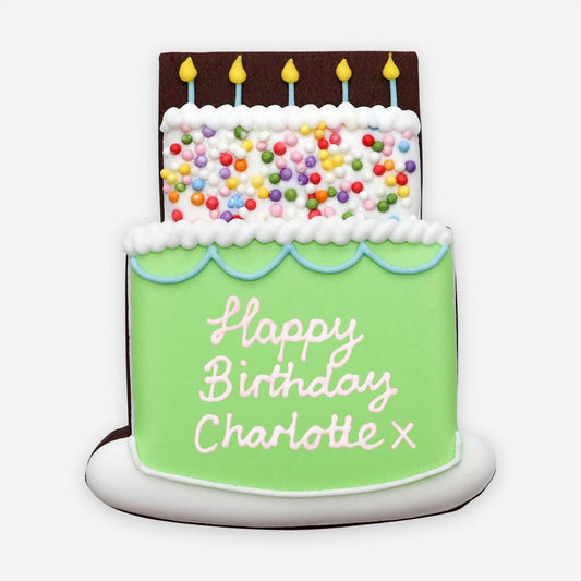 Happy Birthday Green Letterbox Biscuit 15g