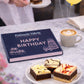 Patisserie Valerie's handmade Happy Birthday Luxury Brownies Gift Box cake delivery 