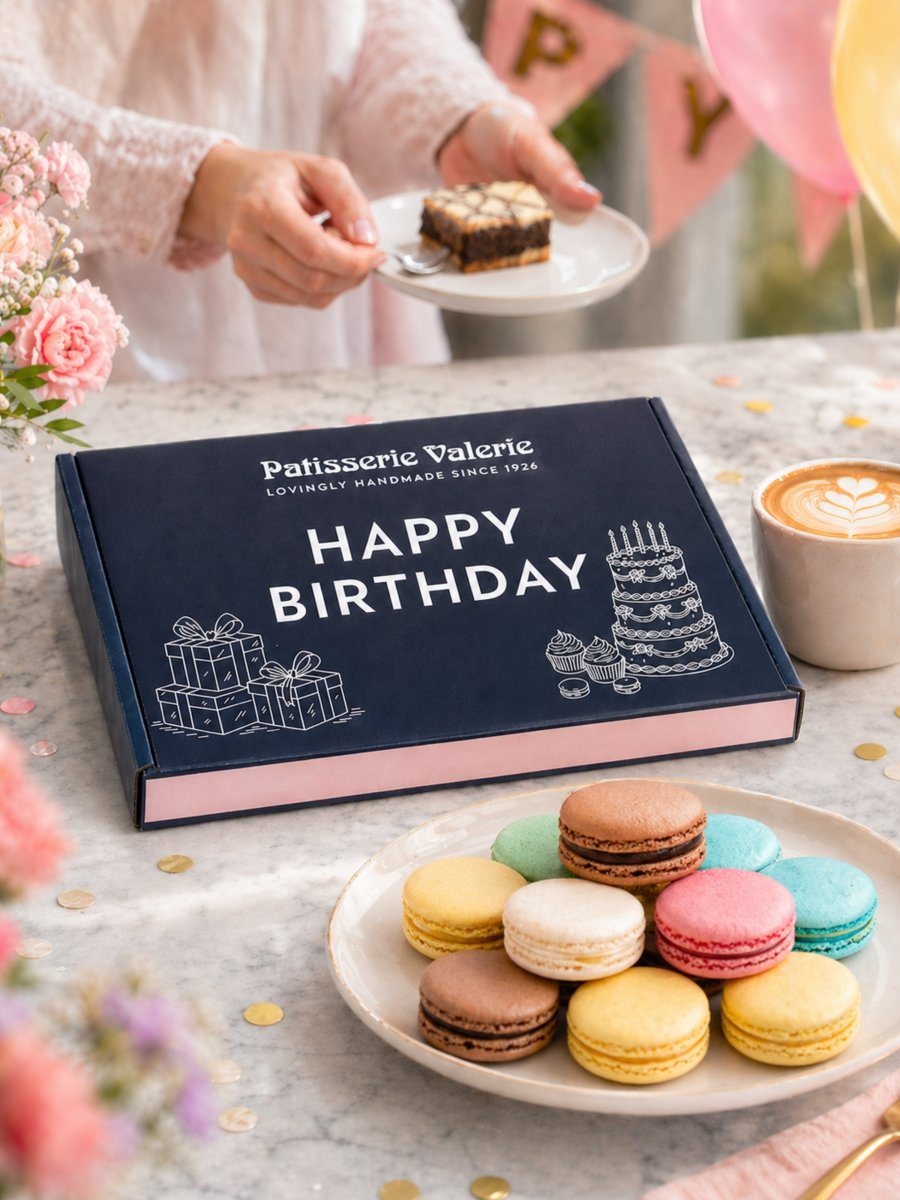 Happy Birthday Macarons - Patisserie Valerie