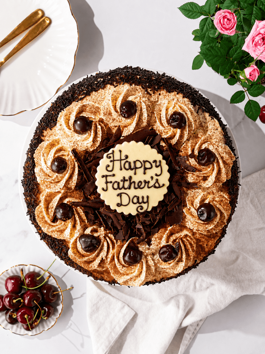 'Happy Father's Day' Inscription - Patisserie Valerie